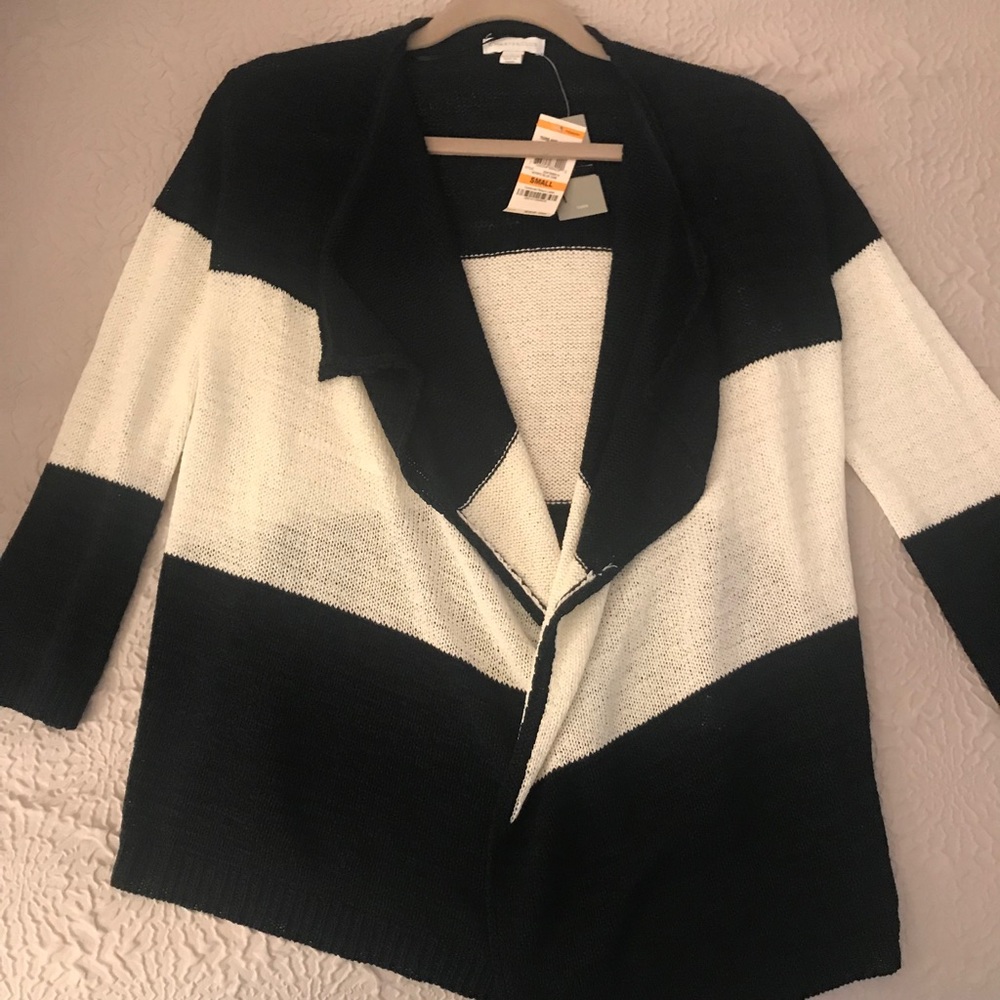Cardigan- blue and white